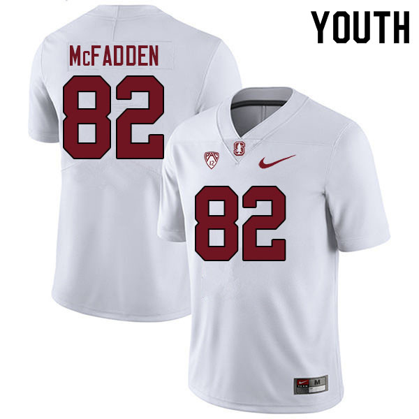 Youth #82 Danny McFadden Stanford Cardinal College Football Jerseys Sale-White - Click Image to Close